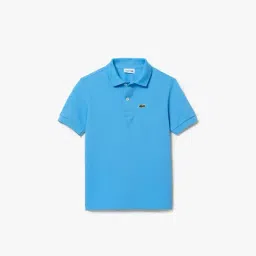 Lacoste Boys Blue Solid Polo T-Shirt-picture-37