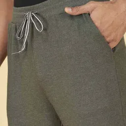 Ajile by Pantaloons Olive Melange Slim Fit Joggers image 4