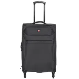 Swiss Brand Hamilton Dark Grey Medium Soft Trolley Bag - 24 cm-picture-105