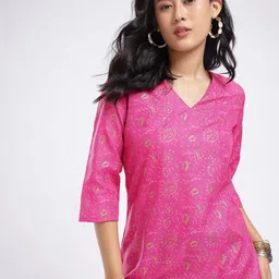 Anouk Rustic Floral Printed Kurta-image-91