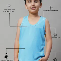 Friskers Boys Pack Of 2 Pure Cotton Basic Vests 070525KDC-17-20 image 4