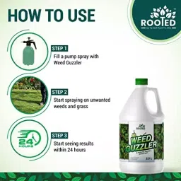 Rooted Weed Guzzler 1 L Bottle Liquid Form for ‎Plant Growth, Soil Conditioning, ROOTED_WG_1L image 3