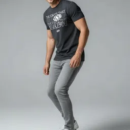 HERE&NOW Men Typography Printed Bio Finish T-shirt image 2