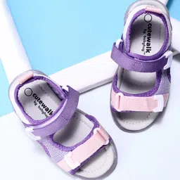 Cute Walk by Babyhug Casual Sandals With Velcro Closure - Purple-picture-12