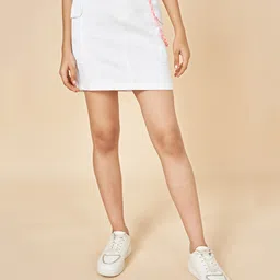 Coolsters by Pantaloons Solid Skirt - White-picture-17