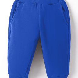 Zero Knit Full Length Solid Colour Fleece & Woollen Bottom - Royal Blue-picture-35