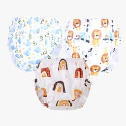 Chinmay Kids Baby Panty Boys and Girls Reusable Washable Printed Panty Pack of 3-image-92