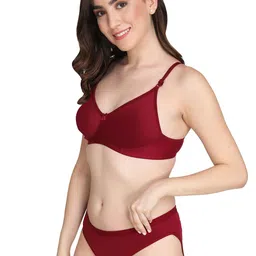 Liigne Pack Of 2 Everyday Padded Bra Pure Cotton Lingerie Set image 2