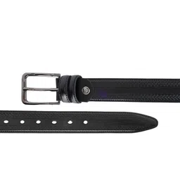 ZEVORA Men Textured Leather Belt image 5