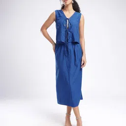 fusion by glitchez Mirror Work Co-ords with Tie-Ups image 4