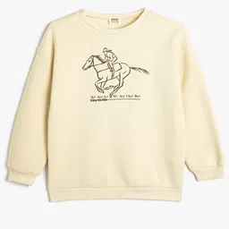 Koton Girls Printed Round Neck Long Sleeves Pullover Sweatshirt-picture-17