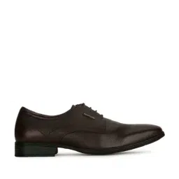 Hush Puppies by Bata Men's BOSTON E 23 Brown Derby Shoes-image-4