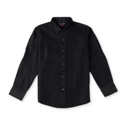 Gini & Jony Kids Black Regular Fit Full Sleeves Shirt-picture-8