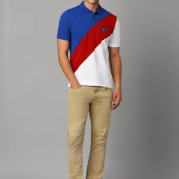 Louis Philippe Multicolored Slim Fit Printed Polo T-Shirt image 5