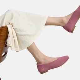 Neemans Women's Red Ease Ballerinas image 3