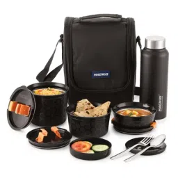 Magnus Black Stainless Steel Lunch Box Set-image-10