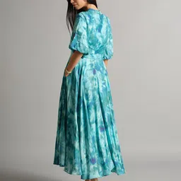 AND Abstract Printed Fit and Flare Midi Dress image 3