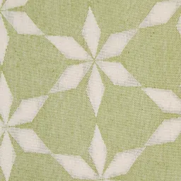 Fabindia Jarul Green Cotton Abstract Cushion Cover image 5
