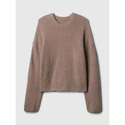 GAP Grey Relaxed Fit Solid Pullover image 4