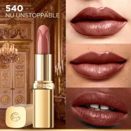 L'Oreal Paris Color Hydrating Riche Satin Lipstick 540 Nu Unstoppable - 4.5 gm image 4