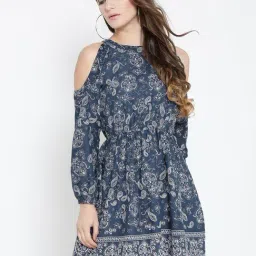 Sera Navy Printed Dress-picture-39
