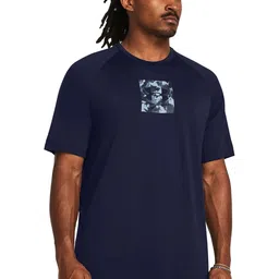 UNDER ARMOUR M Tech Print Fill Short Sleeves Sports T-shirt-picture-20