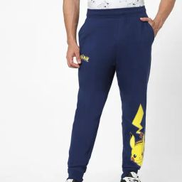 celio celio* Navy Pokemon Print Joggers-picture-5