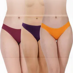 ORLIZEA Pack of 3 Women Low-Rise Cotton Blend Hipster Briefs-picture-18