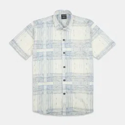 Cavio Boys Blue Cotton Comfort Fit Shirt-image-75
