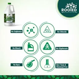 Rooted Weed Guzzler 1 L Bottle Liquid Form for ‎Plant Growth, Soil Conditioning, ROOTED_WG_1L image 4