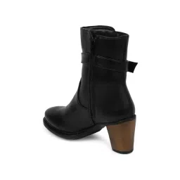 Elle Women's Black Casual Booties image 5
