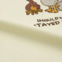 The Souled Store Off-White Cotton Relaxed Fit Embroidered T-Shirt image 5