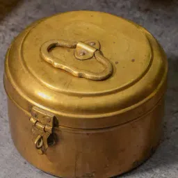 Ambi Handcrafted Vintage Brass Storage Box Large-picture-48