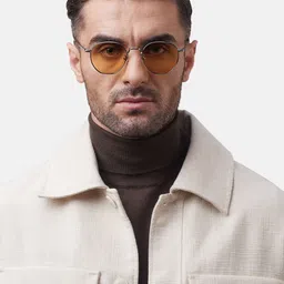 Shisen Fox Unisex Aviator Sunglasses With Regular Lens SG155 image 1