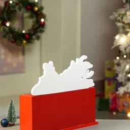 Little Surprise Box LLP 24 Days Deer on Roof Block shaped wooden advent Calendar image 2
