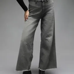 High Star Black Cotton Straight Fit High Rise Jeans-picture-46