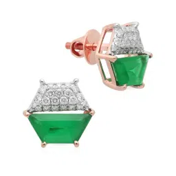 Malabar Gold and Diamonds 18k Rose Gold Stud Diamond Earrings-picture-32
