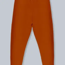 Kiddopanti Kids Brown Cotton Regular Fit Trackpants image 2