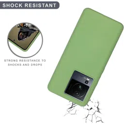 Sprig Liquid Silicone Back Cover for IQOO Neo 7 Pro 5G (Green) image 5