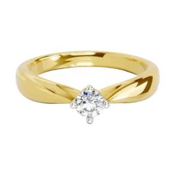Sparkles Lab Grown Diamond 14k (585) Yellow Gold Ring for Women-picture-12