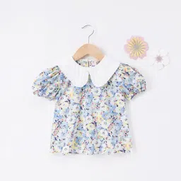 Ed-a-Mamma Kids Multicolor Floral Print Top-image-7
