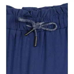 Cantabil Girls Navy Solid Plazzos image 3