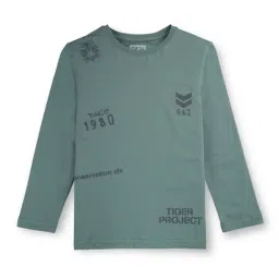 Gini & Jony Kids Green Solid Full Sleeves T-Shirt-picture-31