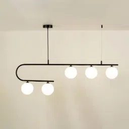 Whispering Homes Aball Island 5-Light Chandelier - Black image 2