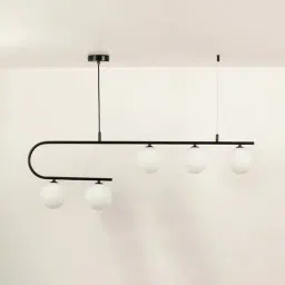 Whispering Homes Aball Island 5-Light Chandelier - Black-image-15