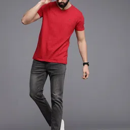 Louis Philippe Jeans Men Grey Slim Smart Fit Low-Rise Light Fade Stretchable Jeans image 5