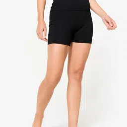 Kimjaly By Decathlon Black Regular Fit Sports Shorts-image-8