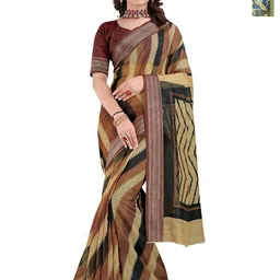 Kemza Pack Of 2 Floral Printed Patola Saree-image-36