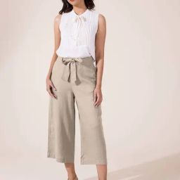 Go Colors! Beige High Rise Culottes-picture-15
