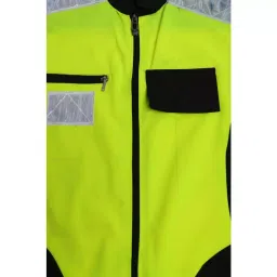 Evion Large Size Green/Black Reflective Safety Jacket, ES-031 image 3
